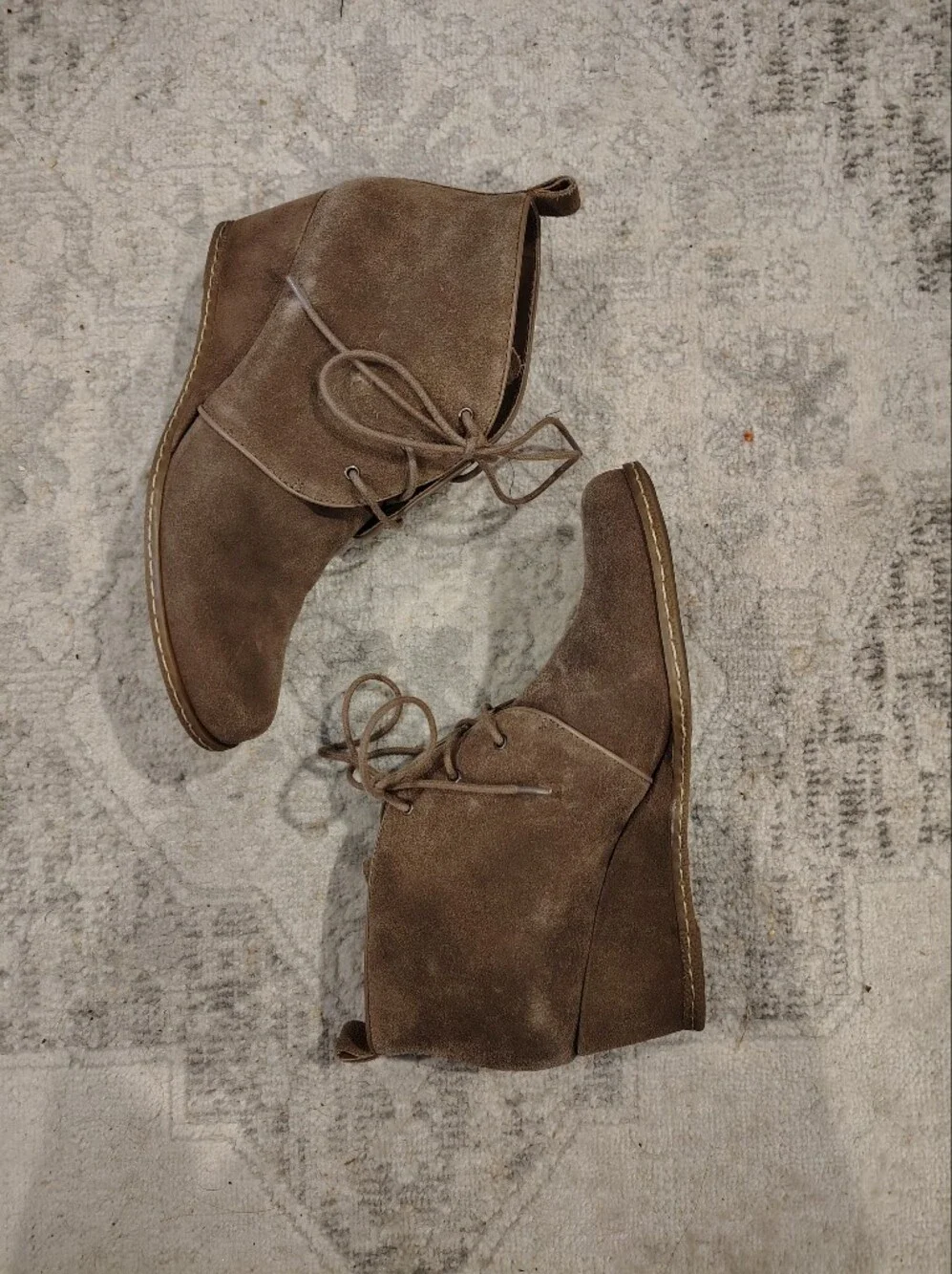 Franco Sarto Brown Suede Chukka Boots